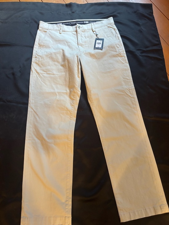 Chaps Other - Chaps Beige Straight-Leg Casual Khaki Pants